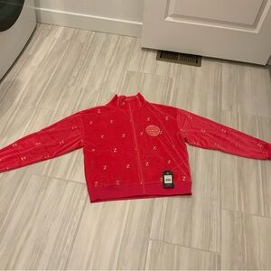NWT Zumba Wear by Zumba Fitness Women's Red Zipper Sweater